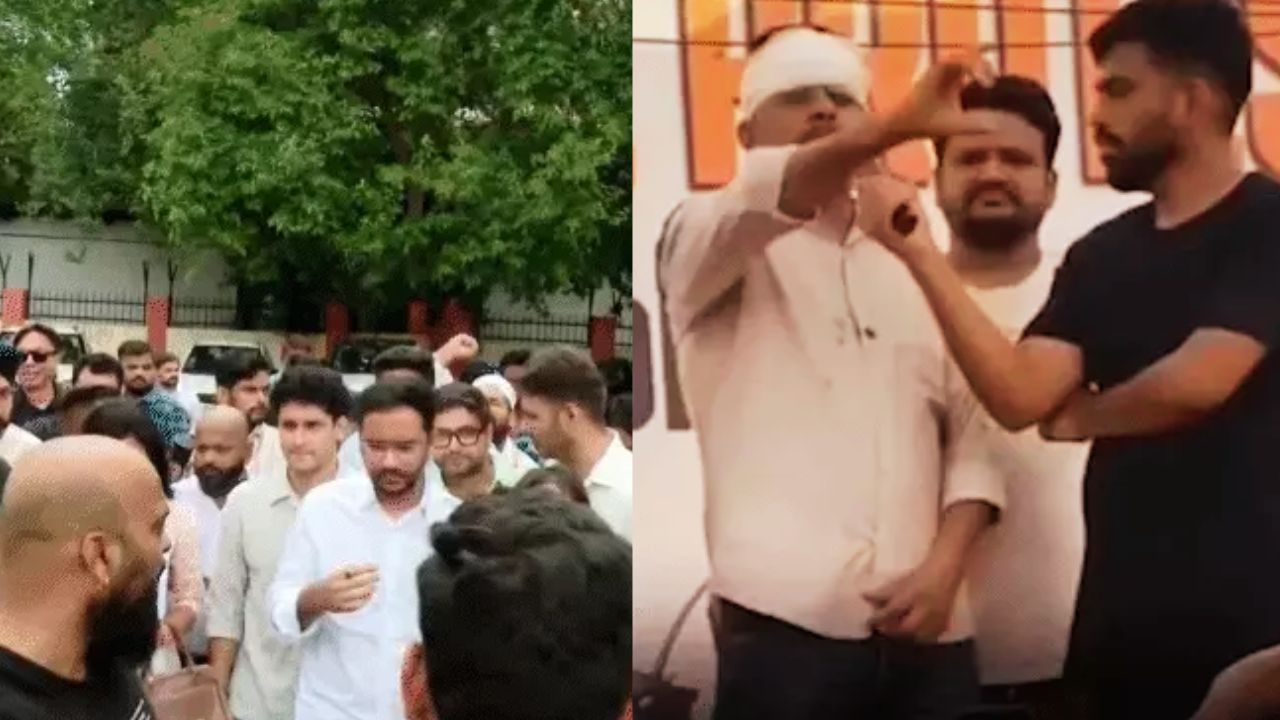 CJP का पार्लियामेंट स्ट्रीट थाने तक मार्च, निशु आज़ाद के पिता से मारपीट मामला, वायरल वीडियो से बढ़ा विवाद